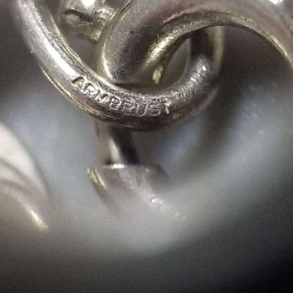 Vintage Armbrust Sterling Silver Rope Chain Necklace 18 Inches Long, Estate - Picture 7 of 9